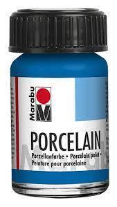 Barva za porcelan 15ml modra