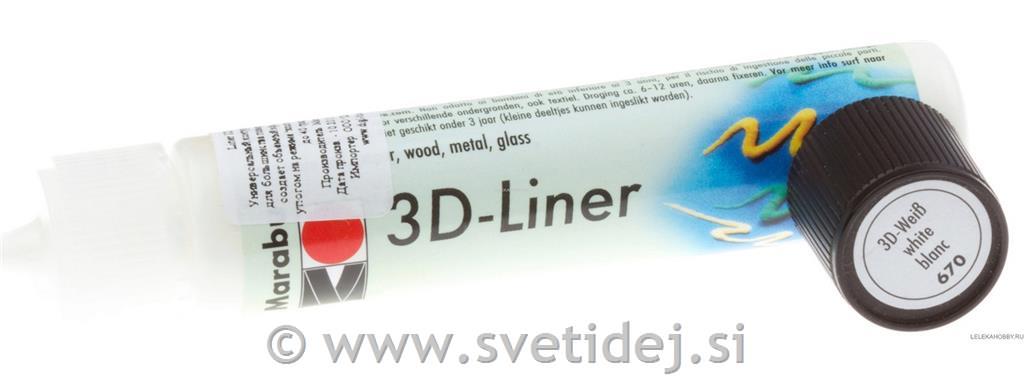 3D Liner 25ml bela 670