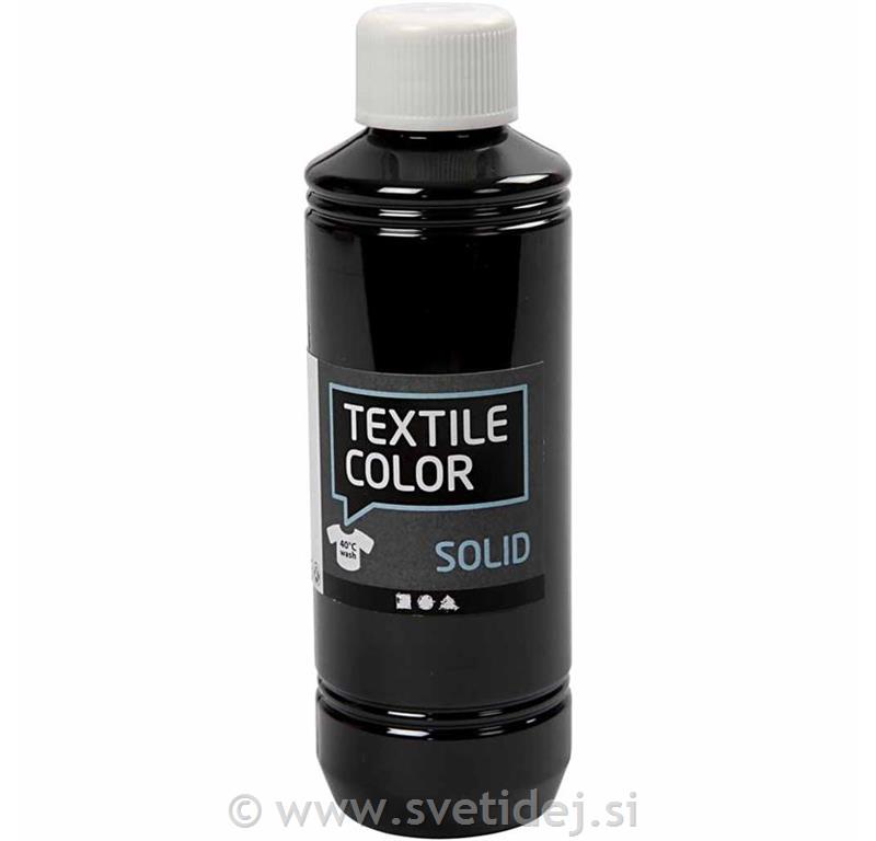 Textile Solid, črna 250 ml