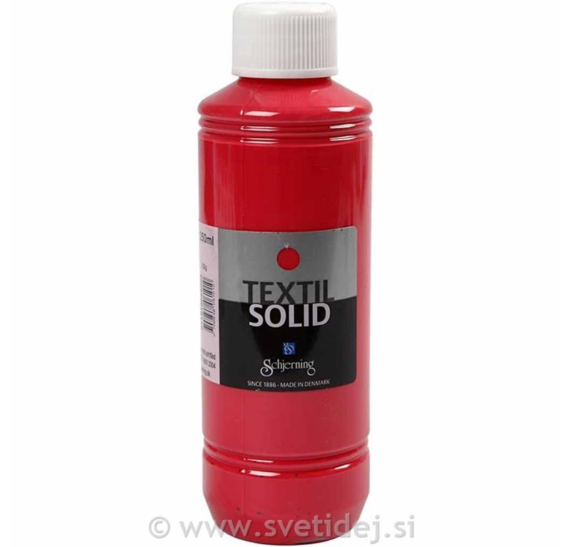 Textile Solid, rdeča, 250 ml