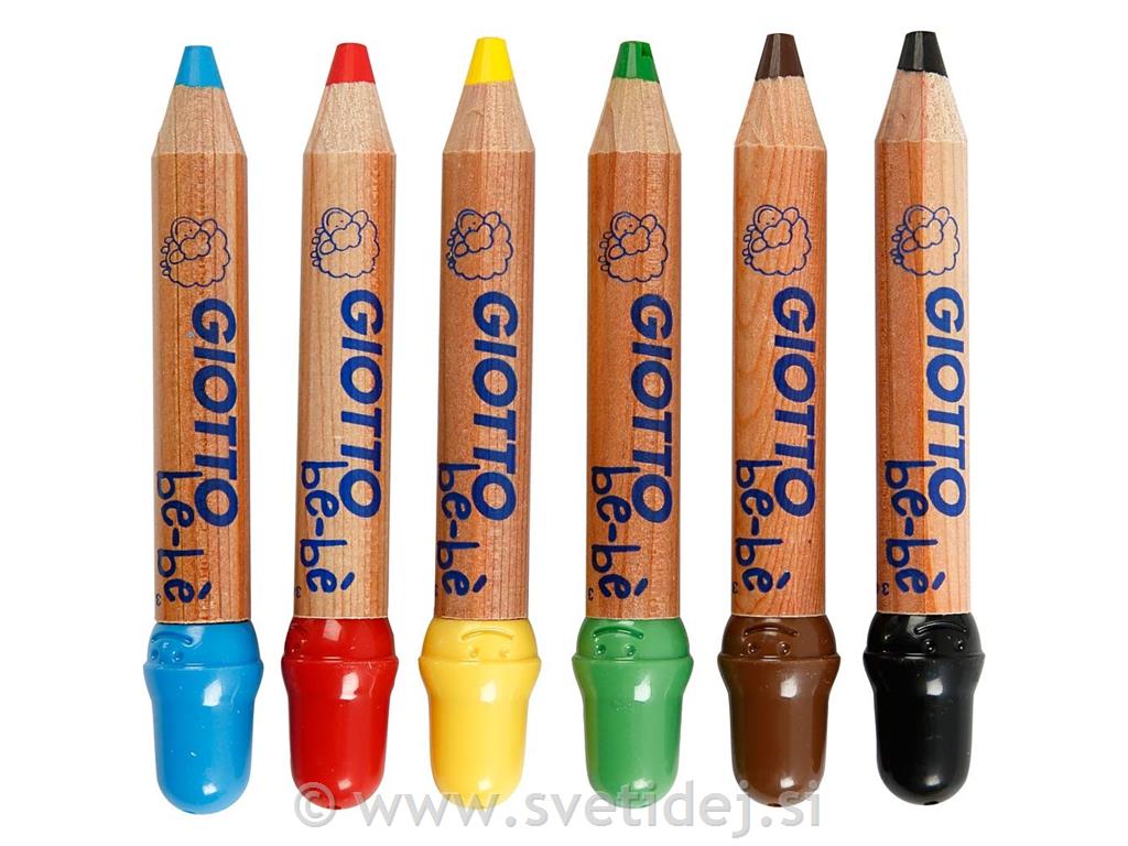 Barvni svinčniki Maxi, konica 6mm, set 6