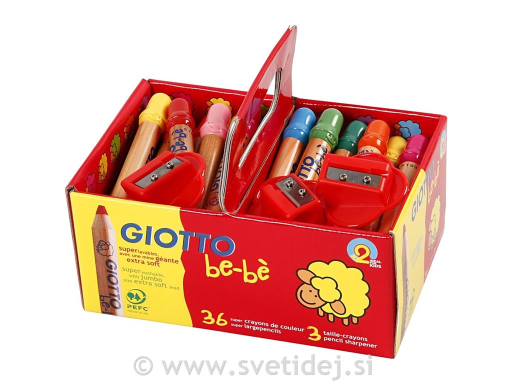 Barvni svinčniki maxi set 36 in 3 šički