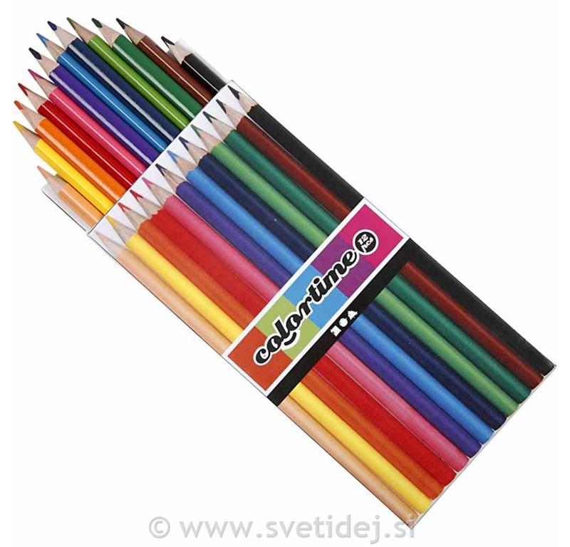 Colortime barvni svinčniki, set 12