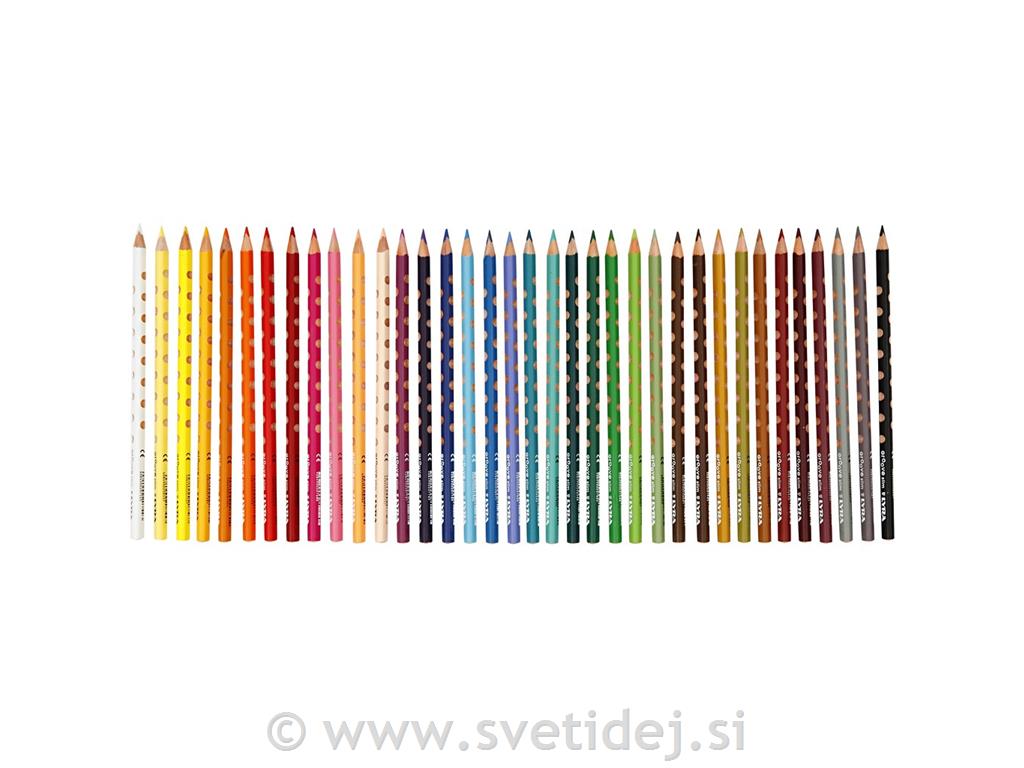 Barvni svinčniki, konica 3,3 mm, set 36