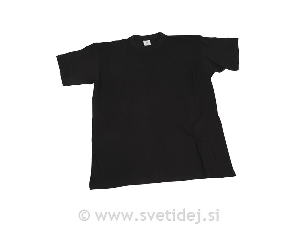 T-shirt , XL, črn