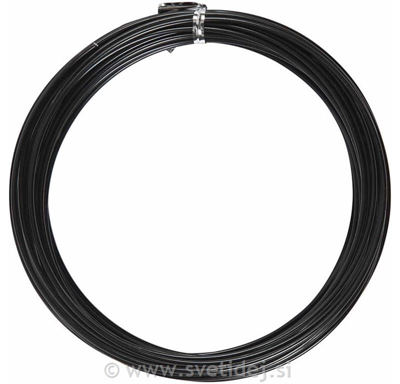 Žica za oblikovanje 2 mm, črna, 10 m