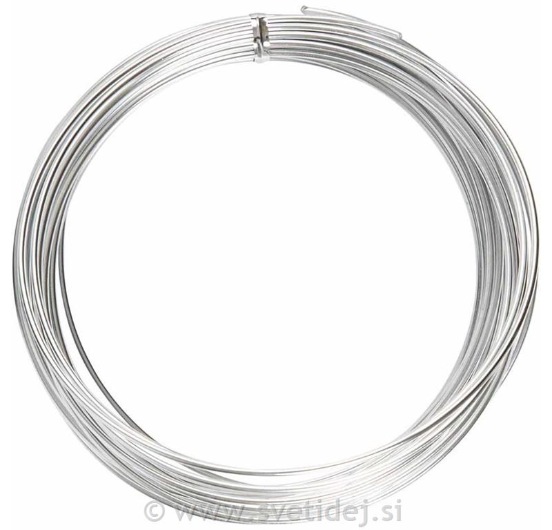Žica za oblikovanje 2 mm, srebrna, 10 m