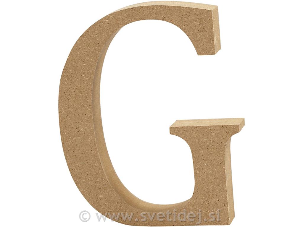 Lesena črka G, 8 cm