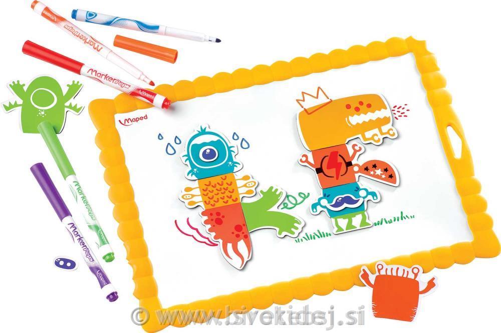 SET KREATIVNI MAPED MAGNETNA TABLA