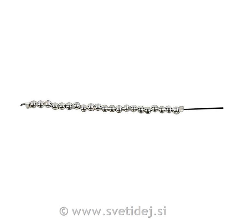 Perle kovinske 3 mm, set 180