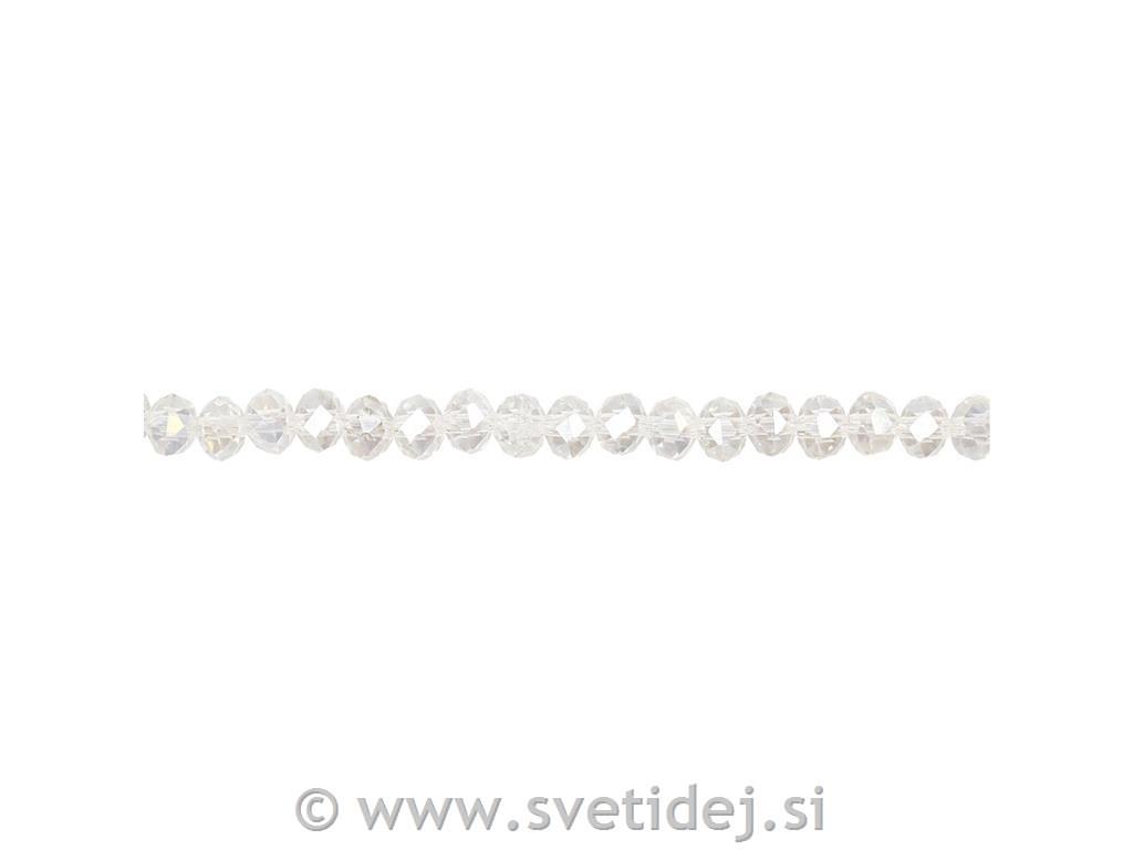 Kristalne perle 3x4 mm, set 100