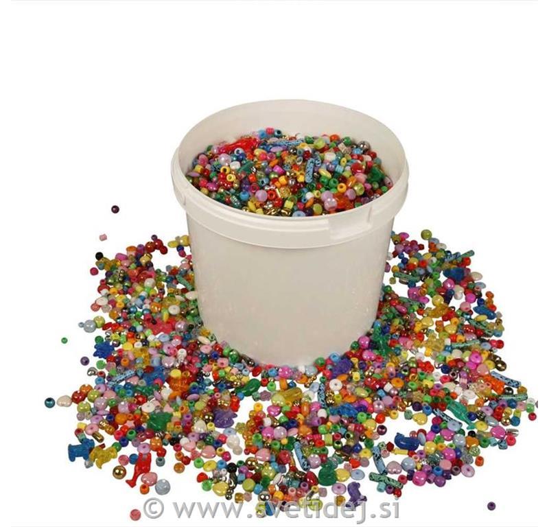 Plastične perle 6-20 mm, 3 kg