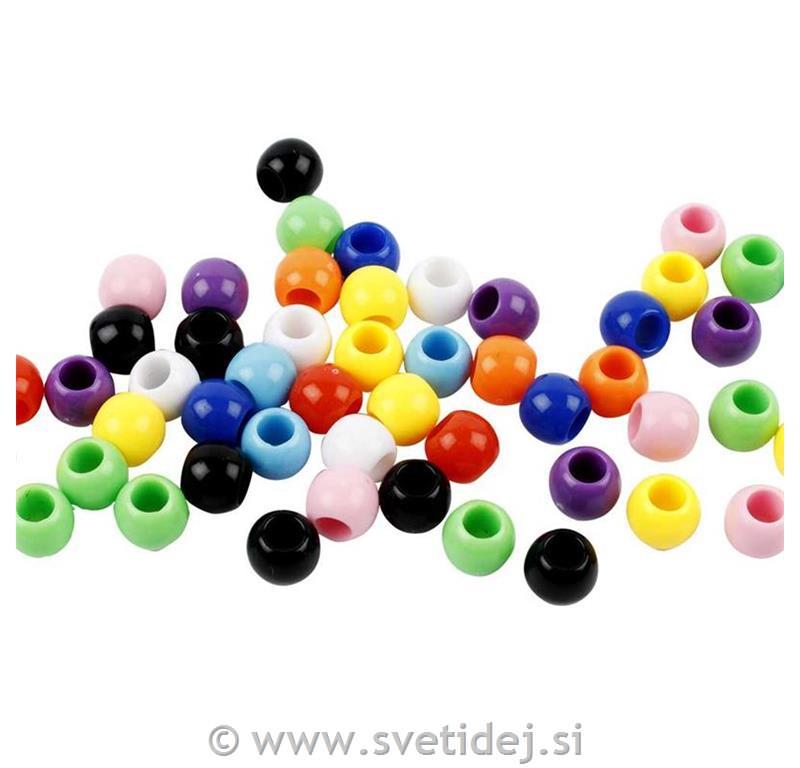 Perle plastične 8 mm, 700 ml