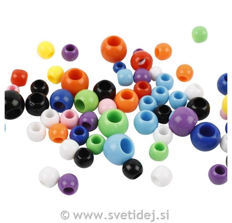 Perle plastične 6-10 mm, 700 ml