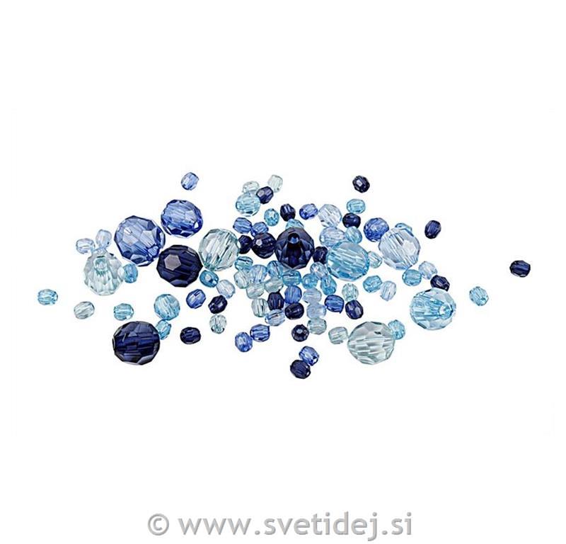 Brušene perle 4-12 mm, set 50 g