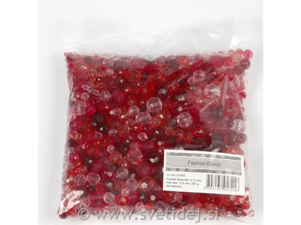 Brušene perle 4-12 mm, 250 g