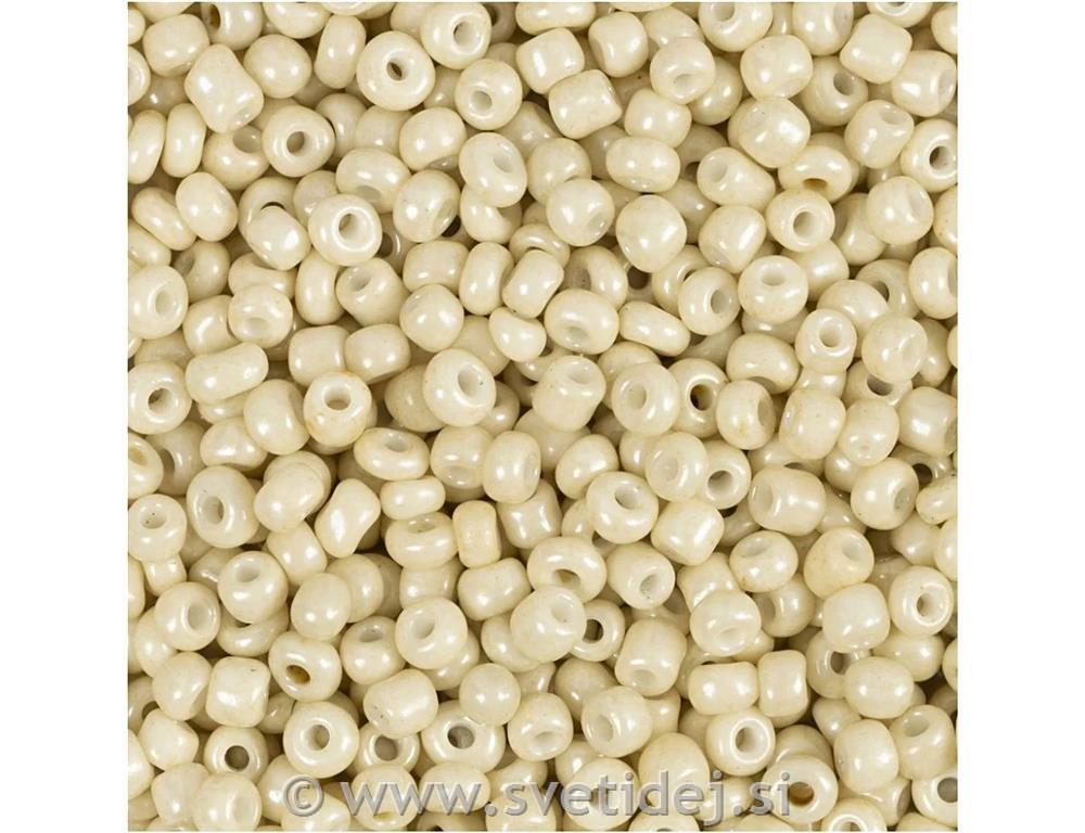 Rocailles perlice 2 mm, beige, set 25 g