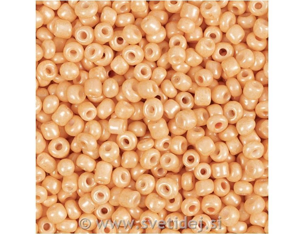 Rocailles perlice 2 mm, oranžne set 25 g