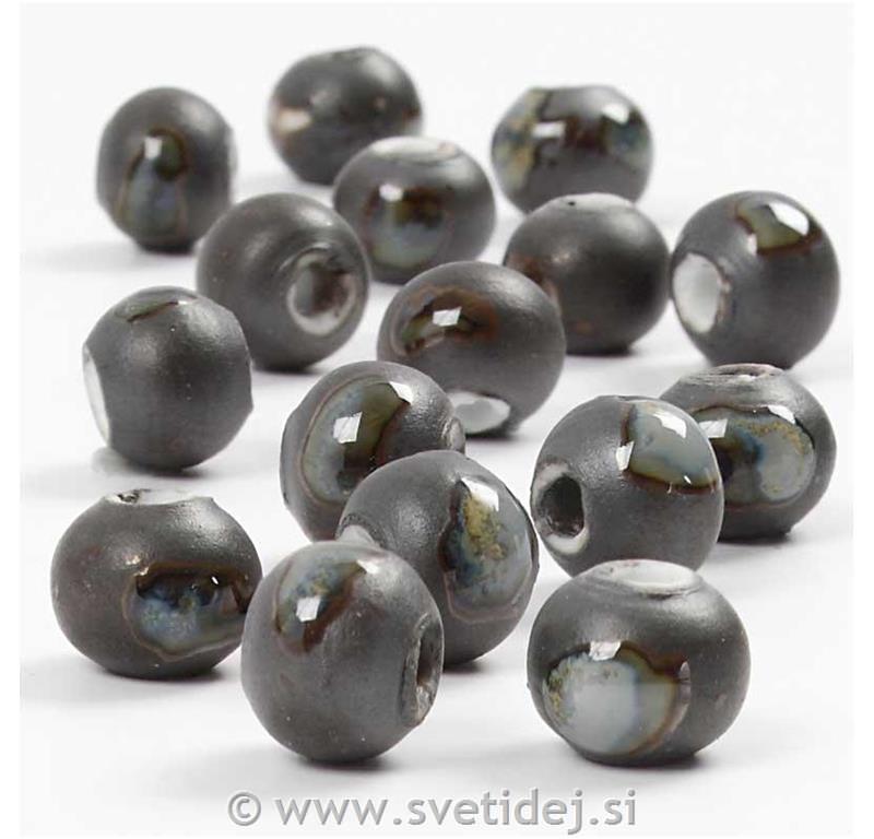 Keramične perle 10 mm, set 24