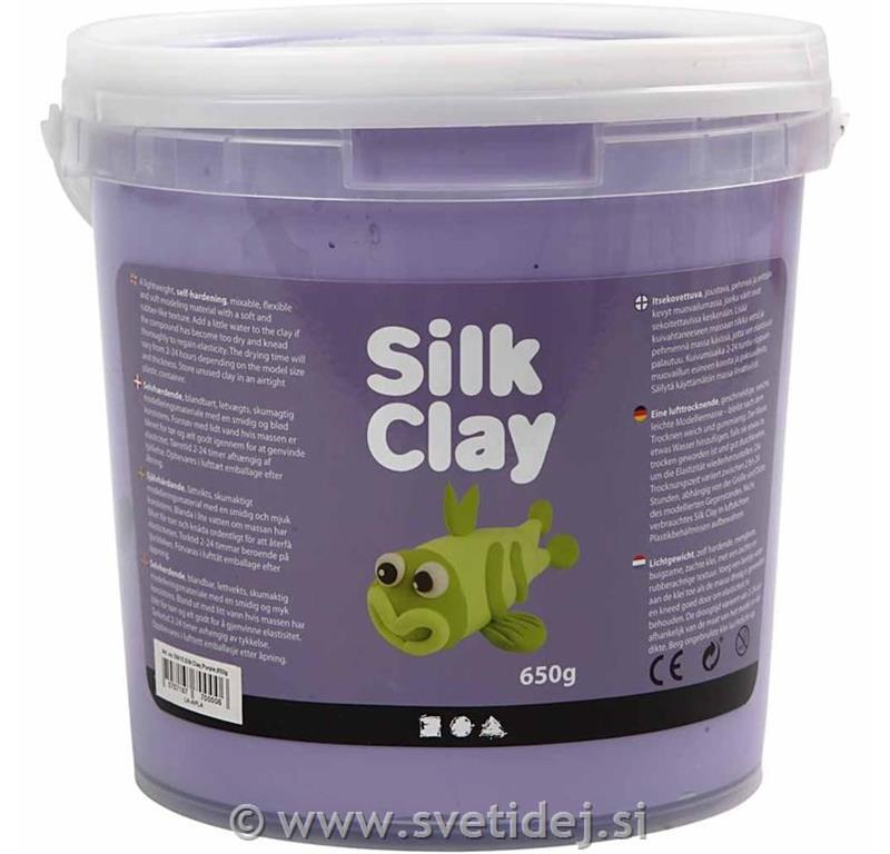 Silk Clay vijoličen, 650 g