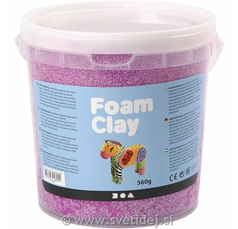 Foam Clay neon vijoličen, 560 g