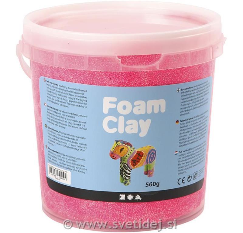 Foam Clay neon pink, 560 g