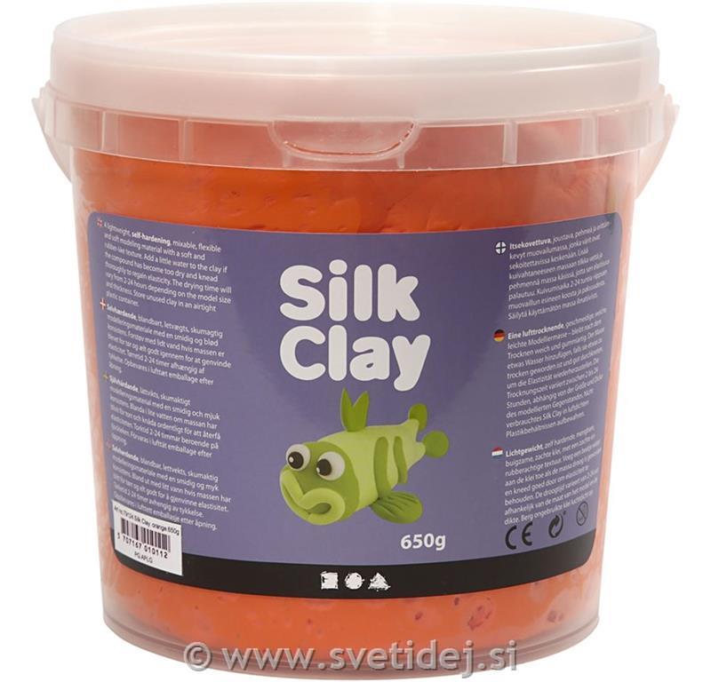 Silk Clay, oranžen, 650 g