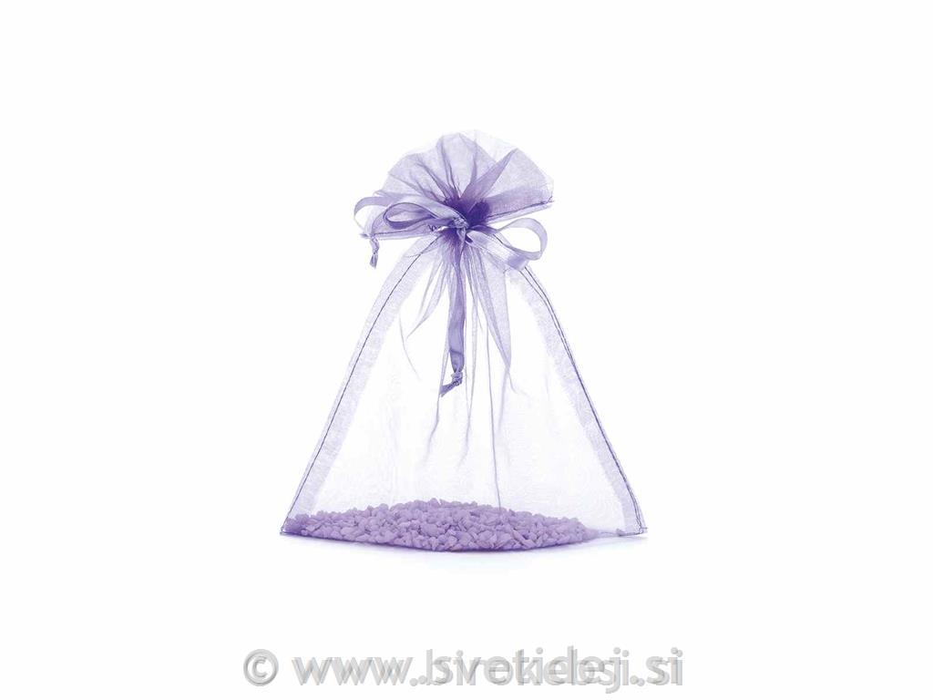 Vrečka organza vijola,17x22 cm, 15x