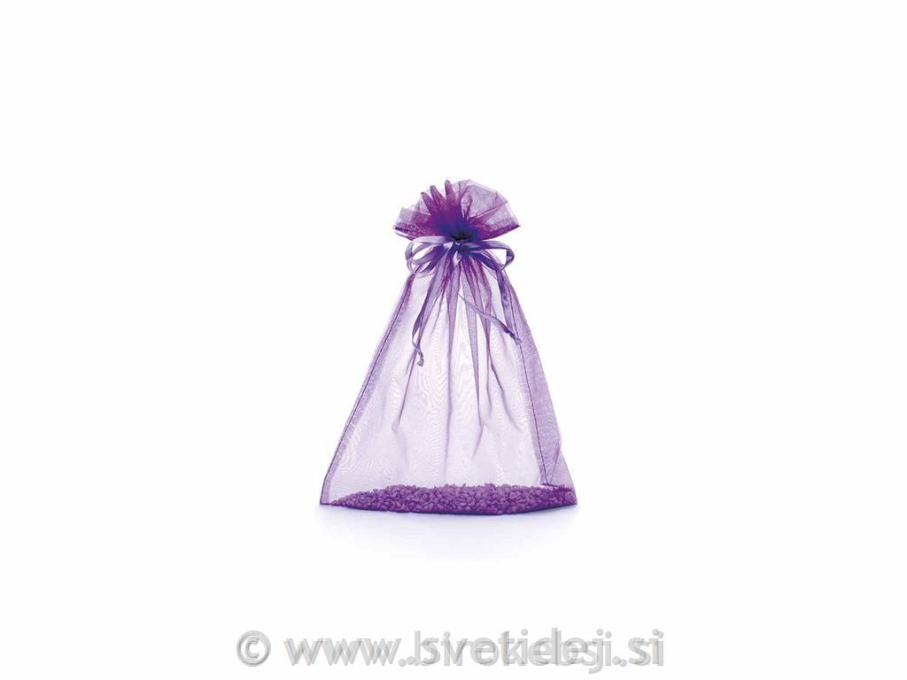 Vrečka organza roza 23x30cm, set 10