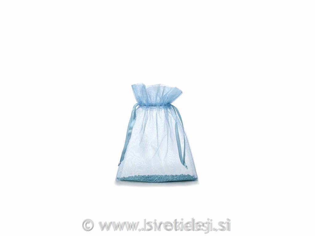 Vrečka organza sv.modra,17x22 cm, 15x