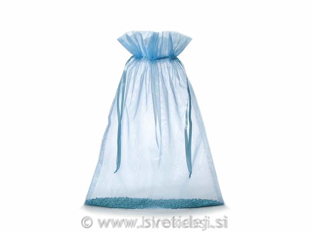 Vrečka organza sv.modra 30x40cm, 10x