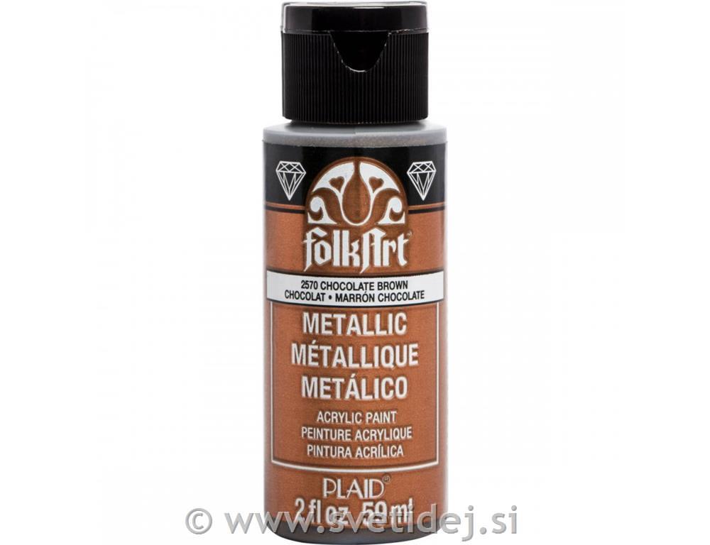 Folkart metalik akrilna barva 59 ml,