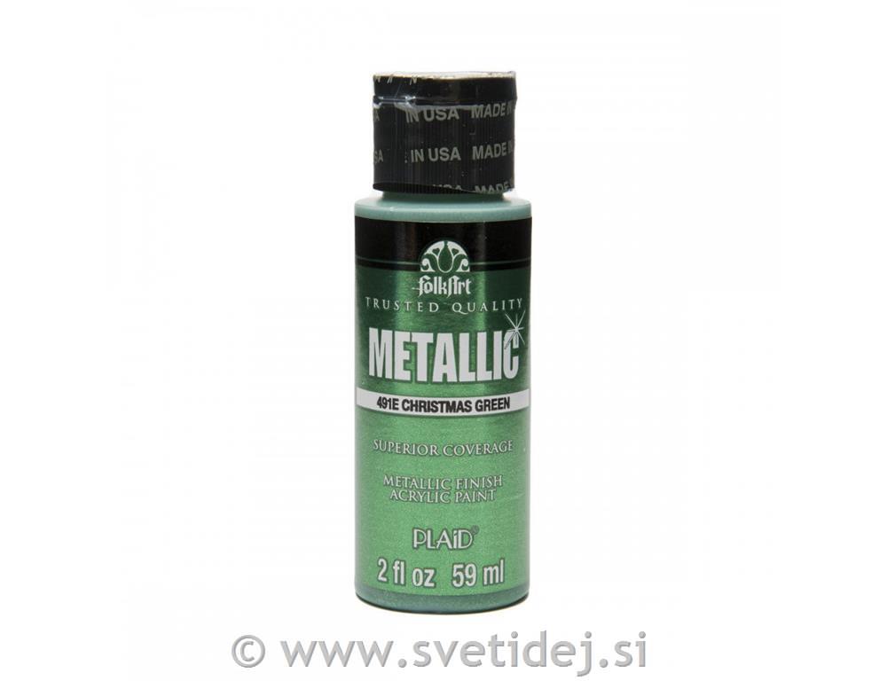 Folkart metalik akrilna barva 59 ml,