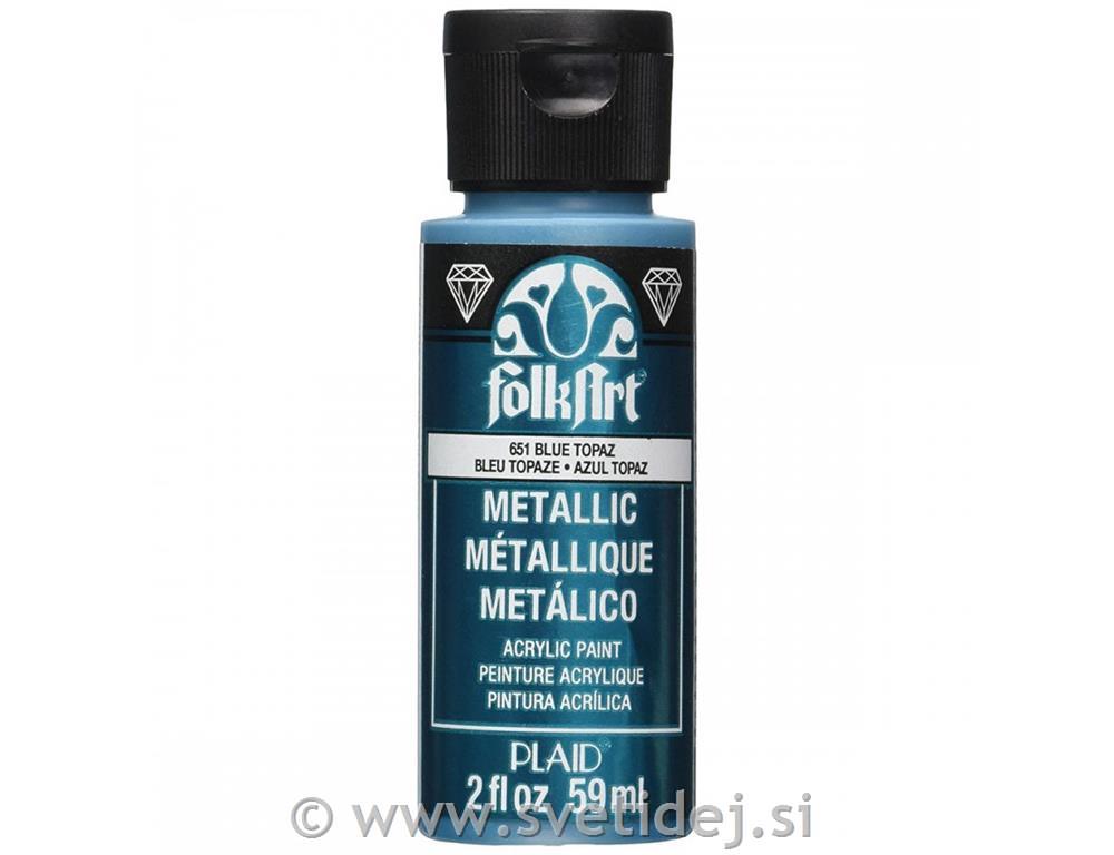 Folkart metalik akrilna barva 59 ml,