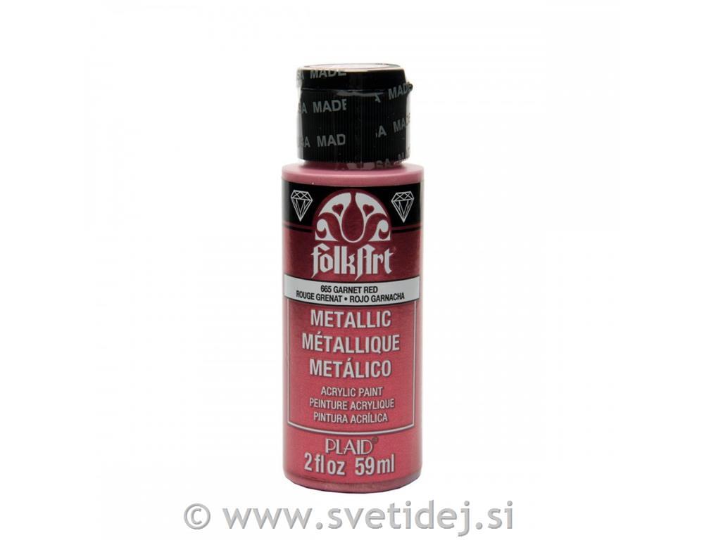 Folkart metalik akrilna barva 59 ml,