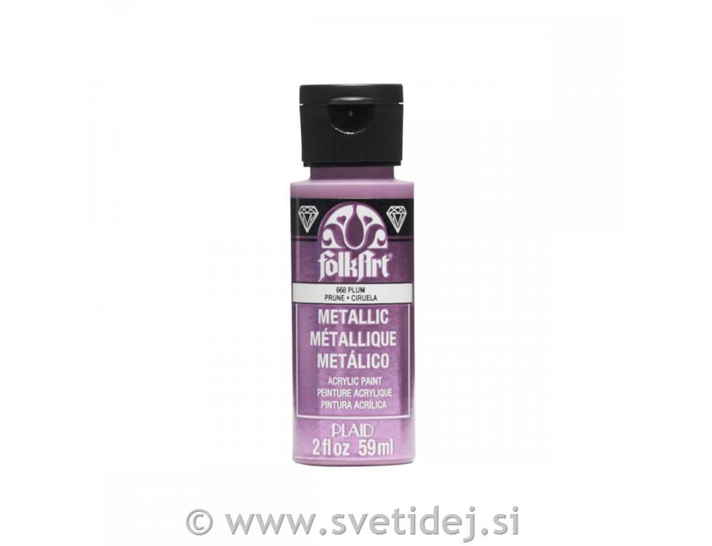 Folkart metalik akrilna barva 59 ml,