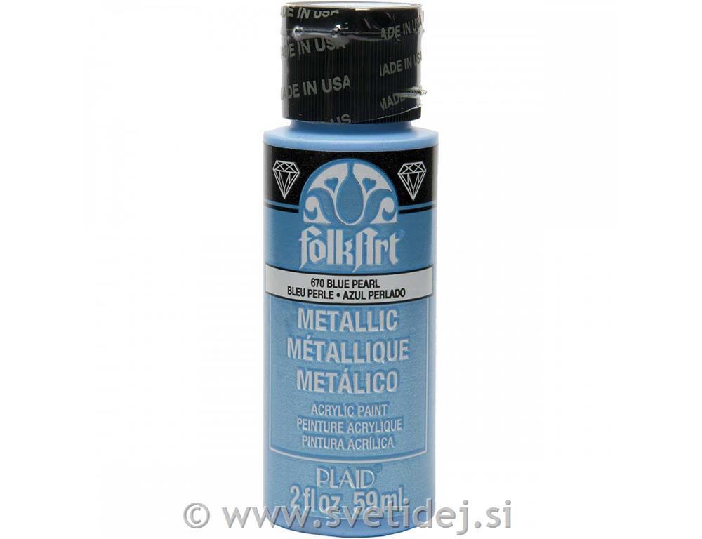 Folkart metalik akrilna barva 59 ml,