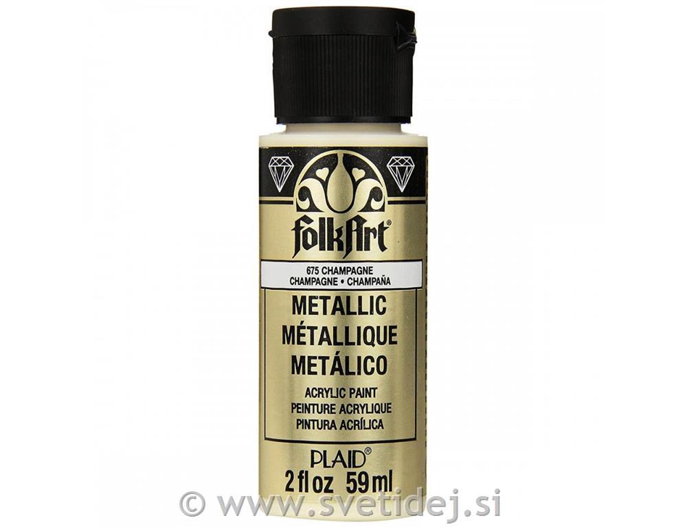 Folkart metalik akrilna barva 59 ml,