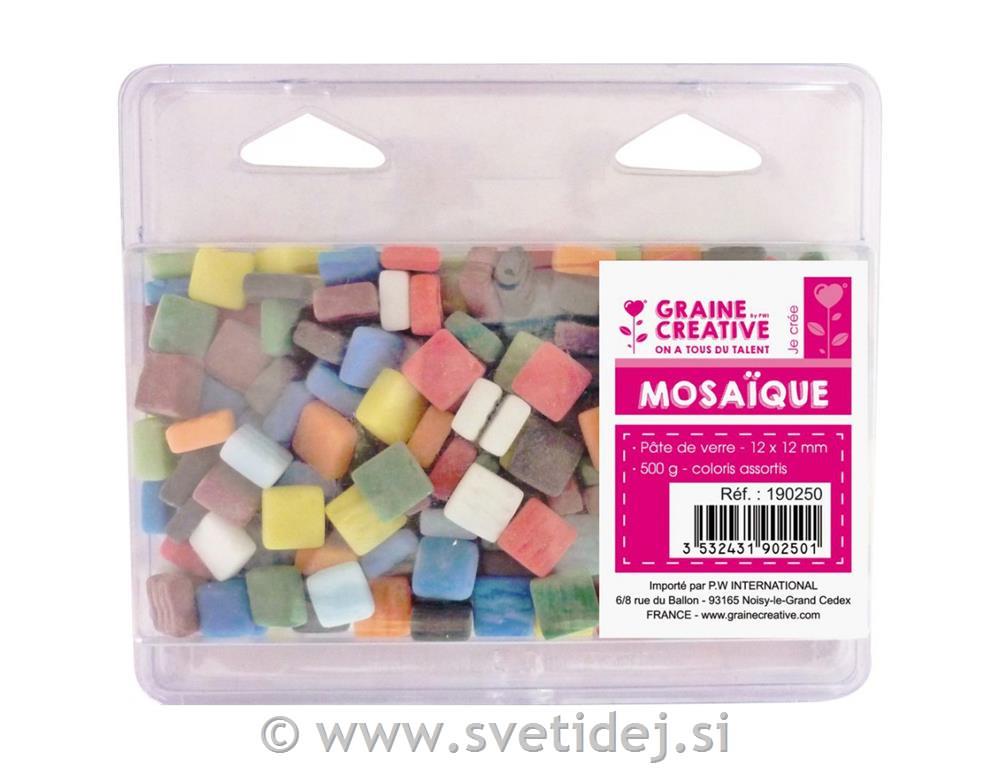 Mozaik stekleni 12x12 mm, set 500 g